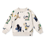 Gilet Ouaté Petits Dinos 3-6ans-Deux par Deux-Gris-3-2X2-J20T32-2J263-CLÉMENT