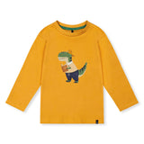 T-shirt Petit Dino 3-6ans-Deux par Deux-Moutarde-3-2X2-J20T70-2290-CLÉMENT
