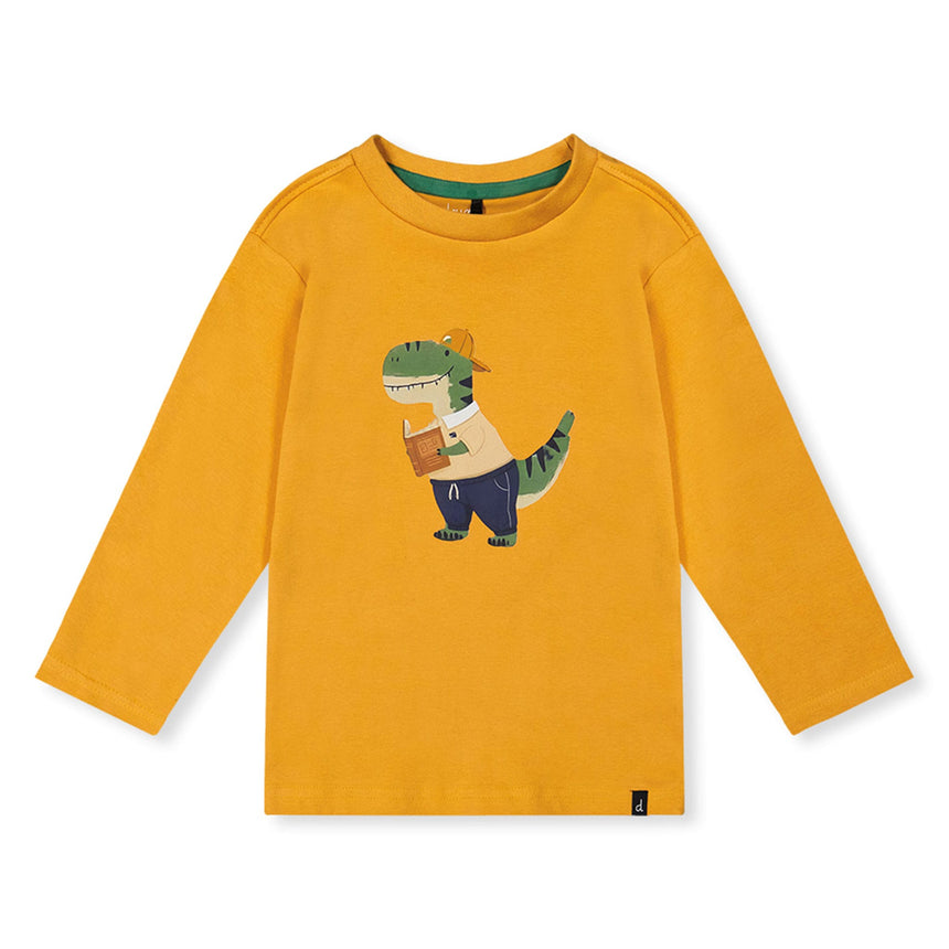 T-shirt Petit Dino 3-6ans-Deux par Deux-Moutarde-3-2X2-J20T70-2290-CLÉMENT