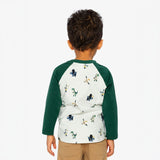 T-shirt Raglan Petit Dinos 3-6ans-Deux par Deux-2X2-J20T72-2J263-CLÉMENT