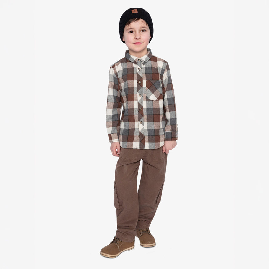 Chemise Carreaux Boys 3-6ans-Deux par Deux-2X2-J20U13-269B-CLÉMENT