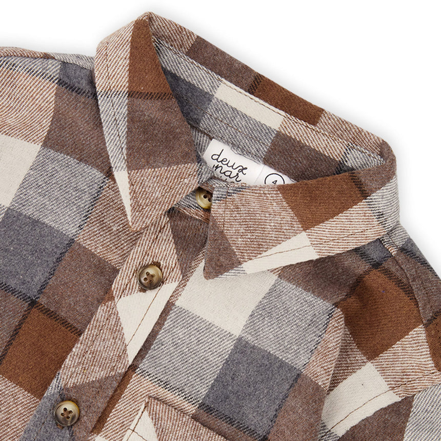 Chemise Carreaux Boys 3-6ans-Deux par Deux-2X2-J20U13-269B-CLÉMENT