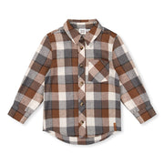 Chemise Carreaux Boys 7-10ans-Deux par Deux-Gris-7-2X2-J20U13-269C-CLÉMENT