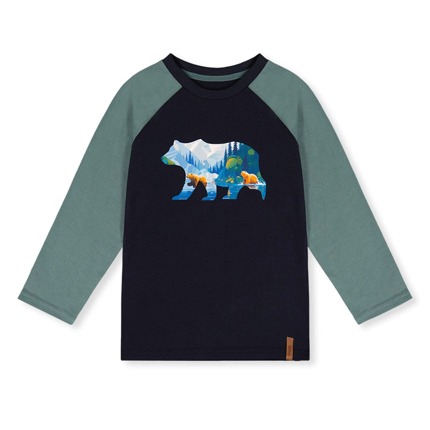 T-shirt Ours Boys 7-10ans-Deux par Deux-Marine-7-2X2-J20U69-4810C-CLÉMENT