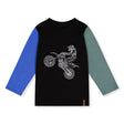 T-shirt Motocross Boys 3-6ans-Deux par Deux-Noir-3-2X2-J20U71-998B-CLÉMENT