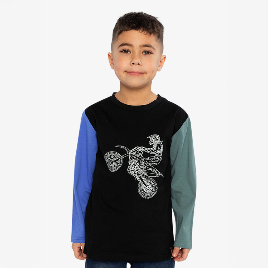T-shirt Motocross Boys 7-10ans-Deux par Deux-2X2-J20U71-998C-CLÉMENT