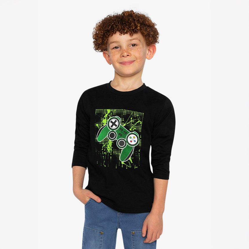 T-shirt Jeux Video Boys 7-10ans-Deux par Deux-2X2-J20U71-999C-CLÉMENT
