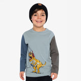 T-shirt Dinos Boys 7-10ans-Deux par Deux-2X2-J20U74-4015C-CLÉMENT