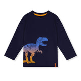 T-shirt T-rex Boys 7-10ans-Deux par Deux-Marine-7-2X2-J20U74-4810C-CLÉMENT