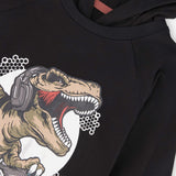 Tshirt Capuchon Dinos Boys7-10ans-Deux par Deux-2X2-J20U75-999C-CLÉMENT