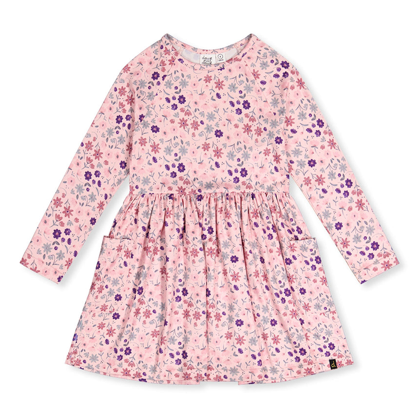 Robe Fleurs 3-6ans-Deux par Deux-Rose-3-2X2-J20Z86-311B-CLÉMENT