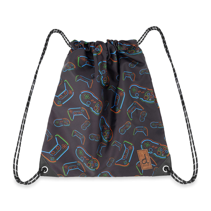 Sac à Soulier Jeux Video-Deux par Deux-Noir-2-6X ans-2X2-J20ZSC-090-CLÉMENT