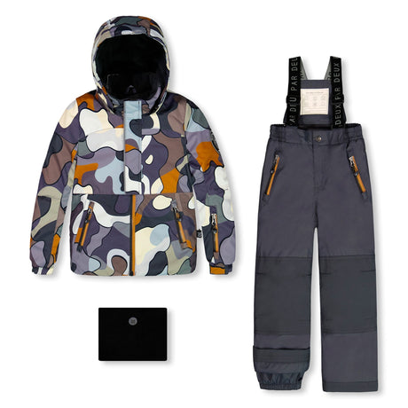 Habit de Neige Deux Pièces Camo 2-6ans-Deux par Deux-Charcoal-2-2X3-G10Q809-493B-CLÉMENT