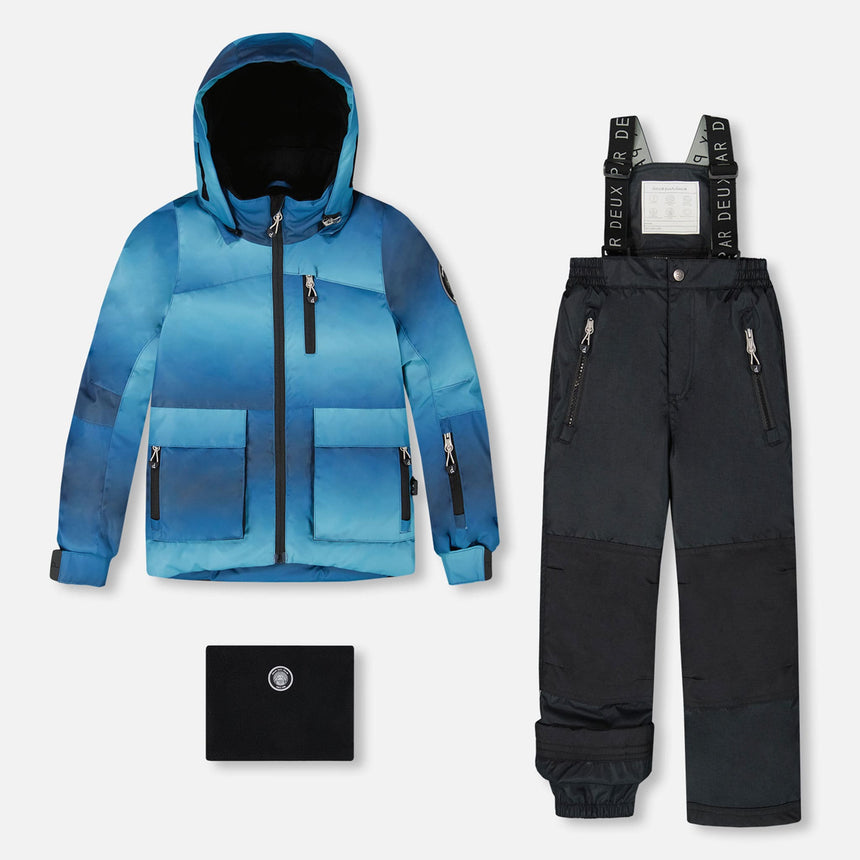 Habit de Neige Deux Pièces Dégradé 2-6ans-Deux par Deux-Noir-2-2X3-H10PB45-999B-CLÉMENT