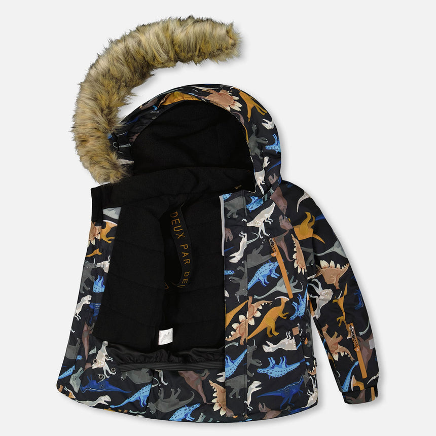 Habit de Neige Deux Pièces Dinos 2-6ans-Deux par Deux-2X3-H10PB48-980B-CLÉMENT