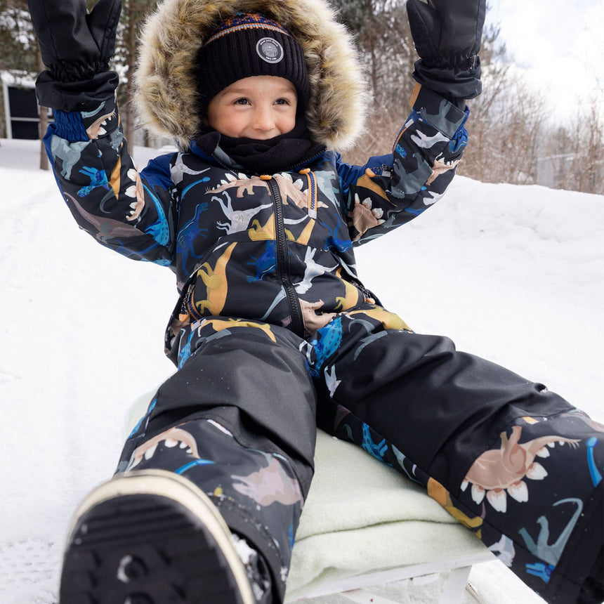 Habit de Neige Une Pièce Dinos 2-6ans-Deux par Deux-2X3-H10PB74-026B-CLÉMENT