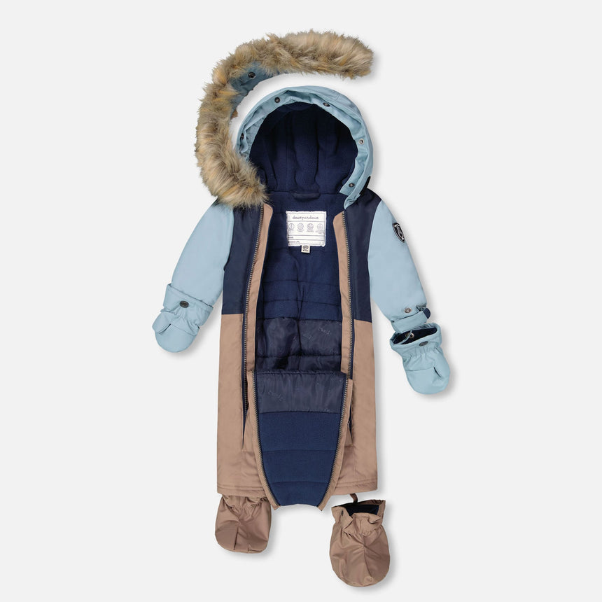 Habit de Neige Une Pièce Colorblock 6-30mois-Deux par Deux-2X3-H10PBB75-907-CLÉMENT