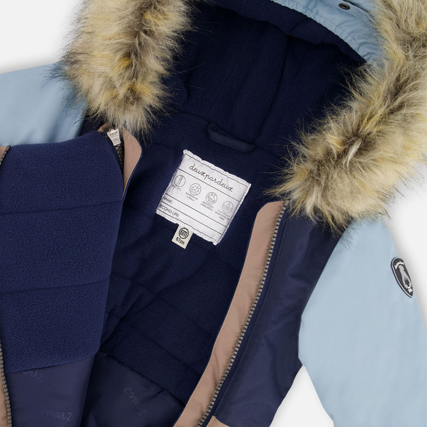 Habit de Neige Une Pièce Colorblock 6-30mois-Deux par Deux-2X3-H10PBB75-907-CLÉMENT