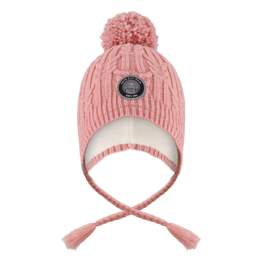 Tuque Tricot Rose 2-12ans-Deux par Deux-Rose-2-4-2X3-H10XT1-637-CLÉMENT