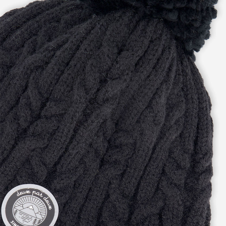 Tuque Tricot Noir 2-12ans-Deux par Deux-2X3-H10XT1-999-CLÉMENT