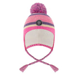 Tuque Tricot Rayée 2-14ans-Deux par Deux-Rose-2-4-2X3-H10Z05-CLÉMENT