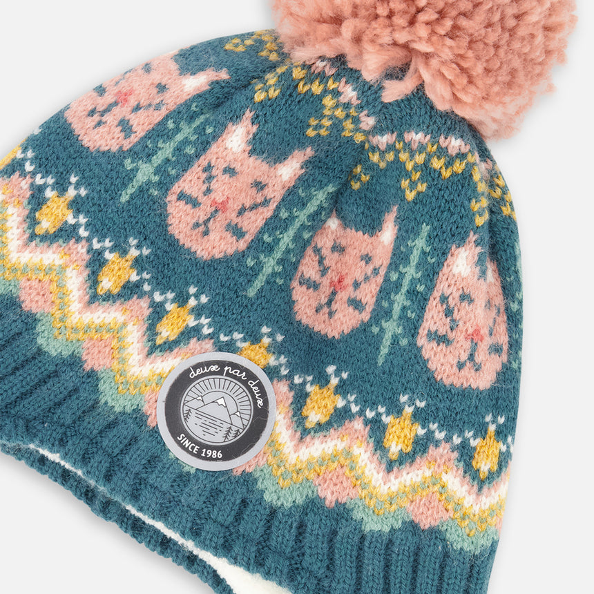 Tuque Tricot Chats 2-14ans-Deux par Deux-2X3-H10Z11-CLÉMENT