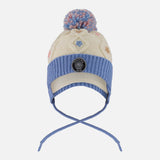 Tuque Tricot Fleurs 6-24mois-Deux par Deux-Ivoire-6-12 m-2X3-H10Z18-CLÉMENT