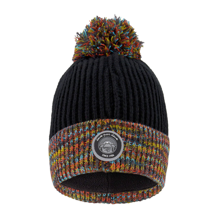 Tuque Tricot Smiley 2-14ans-Deux par Deux-Noir-2-4-2X3-H10Z52-CLÉMENT