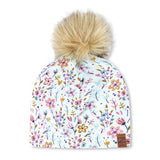 Tuque Petites Fleurs 2-12ans-Deux par Deux-Bleu-2-6 ans-2X3-H30W20-005-CLÉMENT
