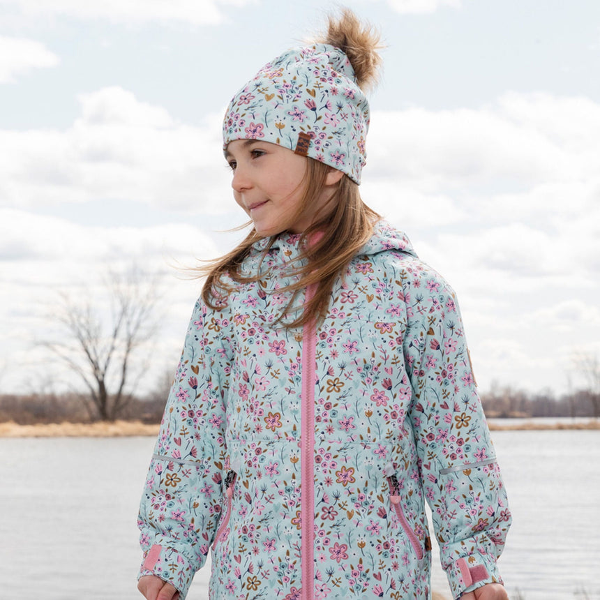 Tuque Petites Fleurs 2-12ans-Deux par Deux-2X3-H30W20-005-CLÉMENT