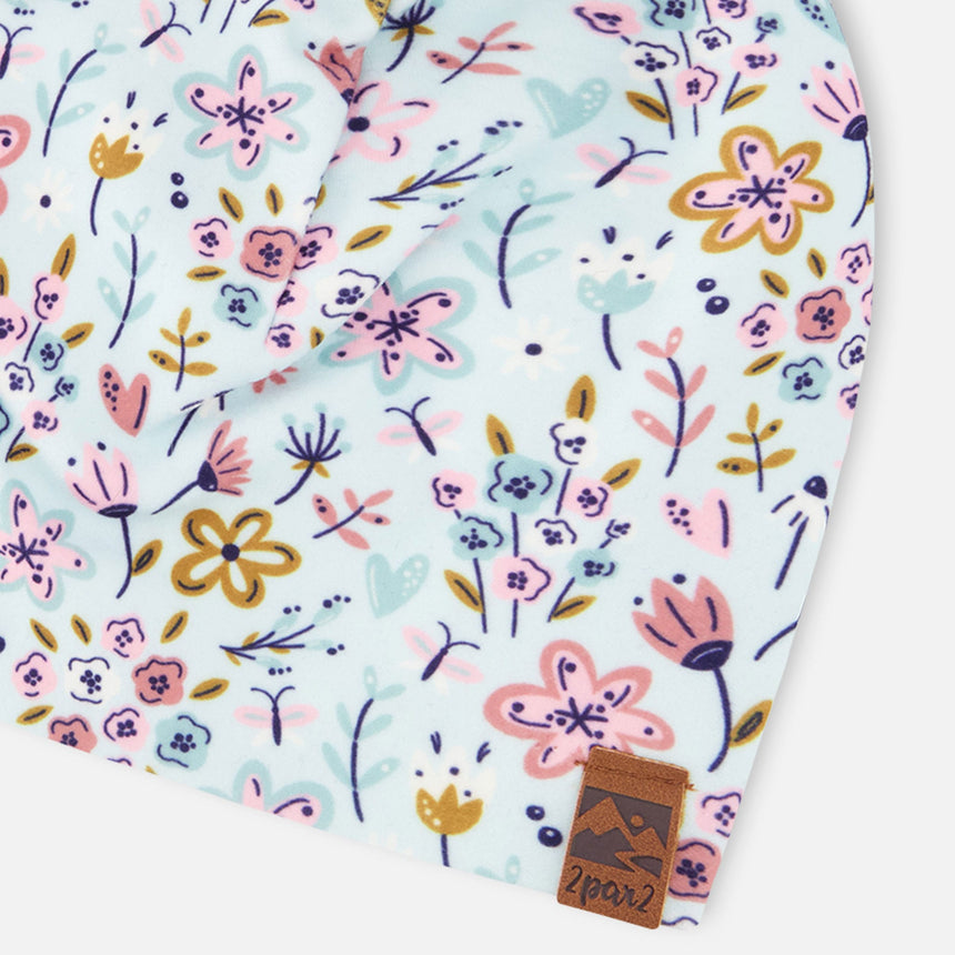 Tuque Petites Fleurs 2-12ans-Deux par Deux-2X3-H30W20-005-CLÉMENT