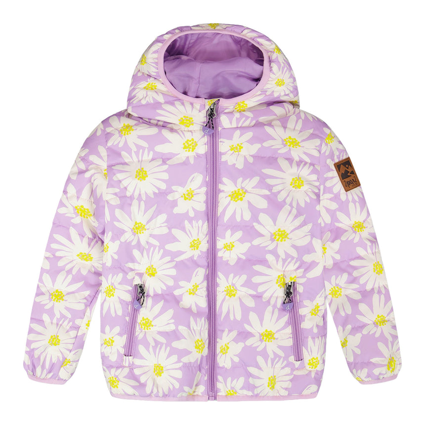 Doudoune Marguerites 7-12ans-Deux par Deux-Lilas-7-2X3-H30W45-013C-CLÉMENT