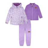 Ensemble Extérieur 3-en-1 Marguerites 7-12ans-Deux par Deux-Lilas-7-2X3-H30W53-005C-CLÉMENT