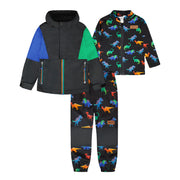 Ensemble Extérieur 3-en-1 Dinos 2-6ans-Deux par Deux-Noir-2-2X3-H30W56-999B-CLÉMENT