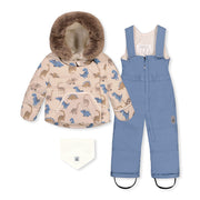 Habit de Neige Dinos 18-30mois-Deux par Deux-Bleu-18 m-2X3-J10A501-006-CLÉMENT