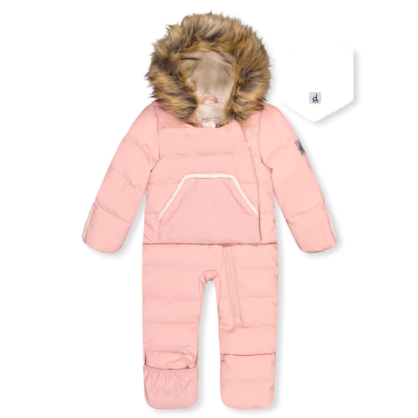 Habit de Neige Une Pièce Rose 6-30mois-Deux par Deux-Rose-6 m-2X3-J10B701-622-CLÉMENT
