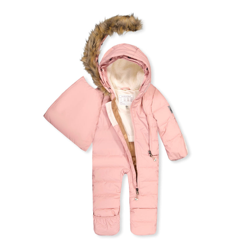 Habit de Neige Une Pièce Rose 6-30mois-Deux par Deux-2X3-J10B701-622-CLÉMENT