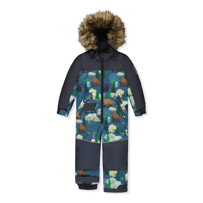 Habit de Neige Une Pièce Ours 2-6ans-Deux par Deux-Noir-2-2X3-J10DB77-052-CLÉMENT