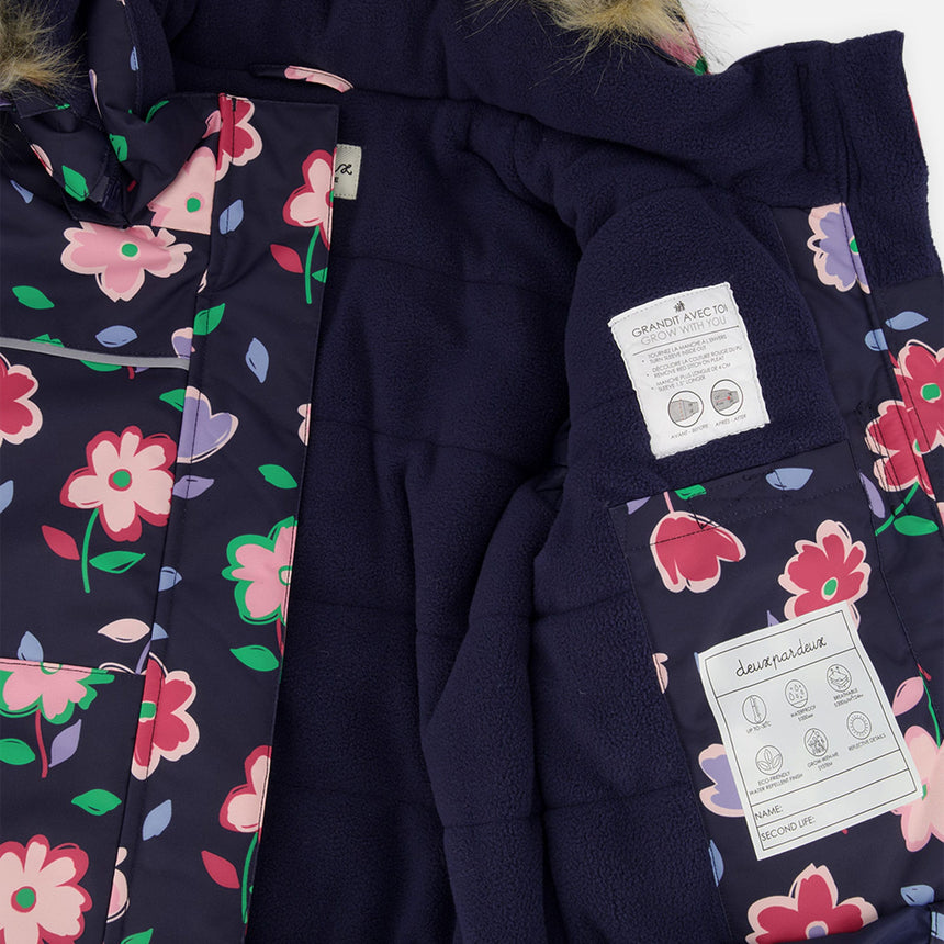 Habit de Neige Fleurs 2-8ans-Deux par Deux-2X3-J10DG801J018-CLÉMENT