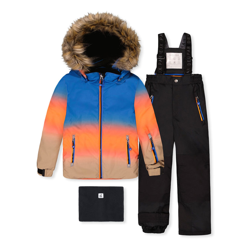 Habit de Neige Dégradé Orange 7-12ans-Deux par Deux-Orange-7-2X3-J10PB43-058C-CLÉMENT