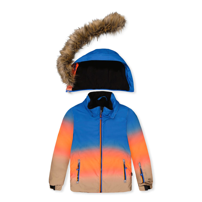 Habit de Neige Dégradé Orange 7-12ans-Deux par Deux-2X3-J10PB43-058C-CLÉMENT