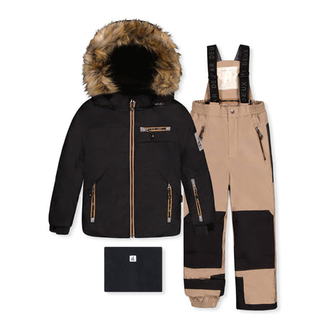 Habit de Neige Noir 7-12ans-Deux par Deux-Noir-7-2X3-J10PB44-999C-CLÉMENT