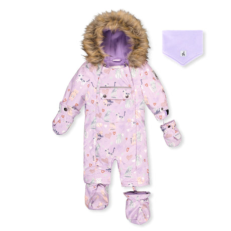 Habit de Neige Une Pièce Chats 6-30mois-Deux par Deux-Lilas-6 m-2X3-J10PBG74-015-CLÉMENT