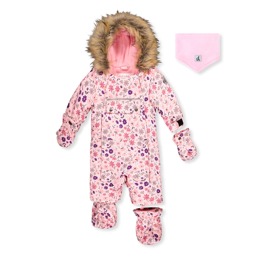 Habit de Neige Petites Fleurs 6-30mois-Deux par Deux-Rose-6 m-2X3-J10PBG741J02-CLÉMENT
