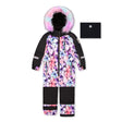 Habit de Neige Une Pièce Fleurs 2-6ans-Deux par Deux-Rose-2-2X3-J10PG71-021B-CLÉMENT