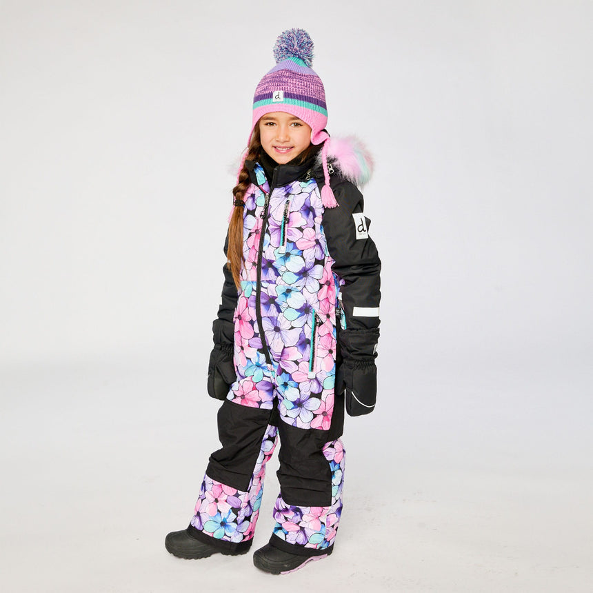 Habit de Neige Une Pièce Fleurs 2-6ans-Deux par Deux-2X3-J10PG71-021B-CLÉMENT