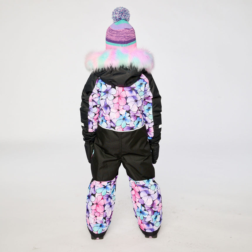 Habit de Neige Une Pièce Fleurs 2-6ans-Deux par Deux-2X3-J10PG71-021B-CLÉMENT