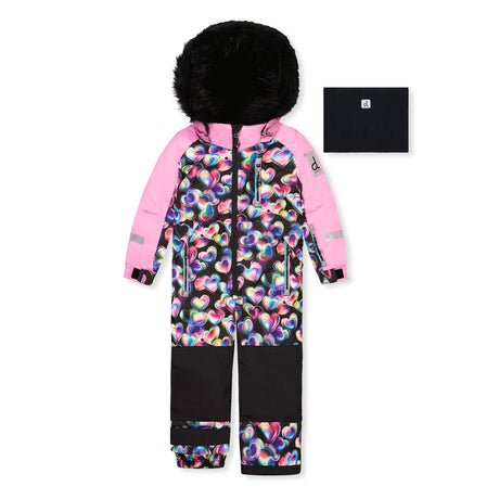 Habit de Neige Une Pièce Coeurs 2-6ans-Deux par Deux-Mauve-2-2X3-J10PG71-028B-CLÉMENT