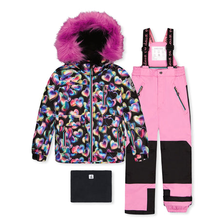 Habit de Neige Coeurs 7-12ans-Deux par Deux-Noir-7-2X3-J10PG82-028C-CLÉMENT