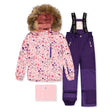 Habit de Neige Petites Fleurs 7-12ans-Deux par Deux-Rose-7-2X3-J10PG89-020C-CLÉMENT